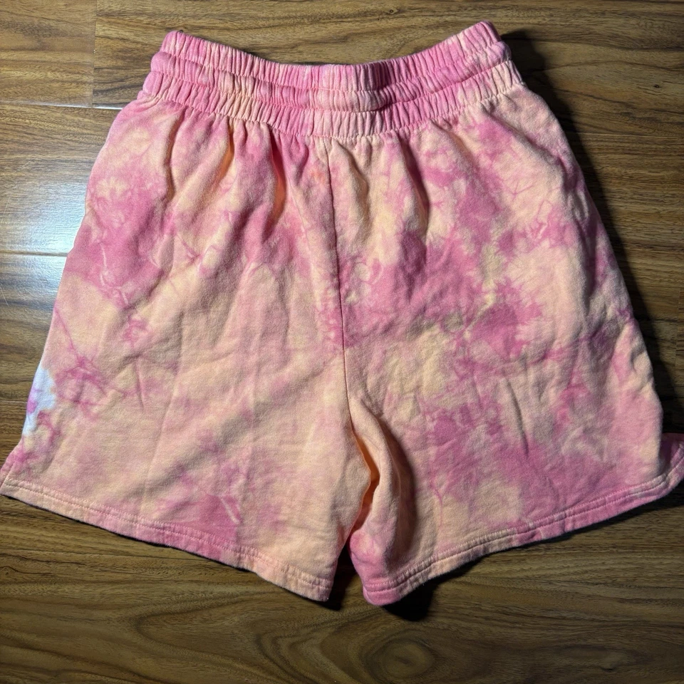 Pantalones Cortos Frankies Bikinis Tie Dye Lounge Para Mujer M Rosa Naranja Algodón Terry EE. UU. Foto 3 de 4