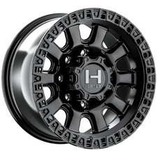 20x9 Hostile H138 Crawler Asphalt Satin Black Wheels 8x6.5 1mm Set Of 4