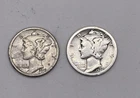 1919-S & 1926-S Mercury Dime Pair 90% Silver US Coins (Group 1)