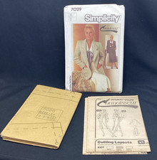 Vtg Sewing Pattern Simplicity Connoisseur 7029 jacket skirt 14 Uncut  ships free