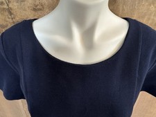 Talbots Scoop Neck Navy Dress Brand New With Tags Size 1XP