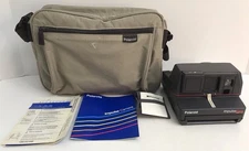 Polaroid 600 Impulse QPS Vintage Black Auto Flash Portable Instant Film Camera