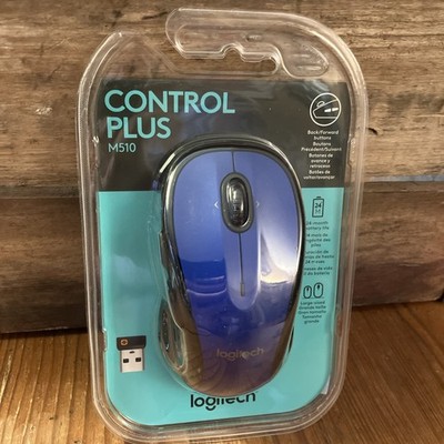 Logitech M510 Control Plus Wireless Mouse BLUE NEW SEALED