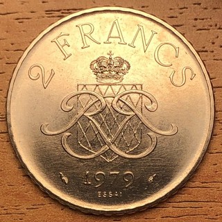 Monaco ESSAI 1979 2 francs