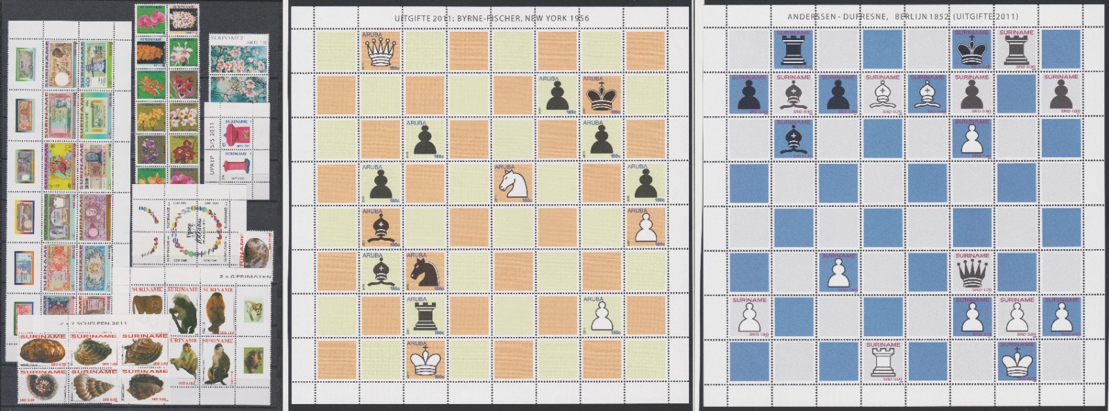 Suriname Year Set 2011 MNH Selection with Blocks & Minisheets X088