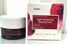 Korres Wild Rose Vitamin C Brightening Sleeping Facial Night Sauvage New In Box