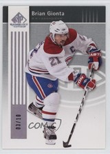 2011-12 SP Game Used Edition Silver Spectrum 3/10 Brian Gionta #52 0ut3