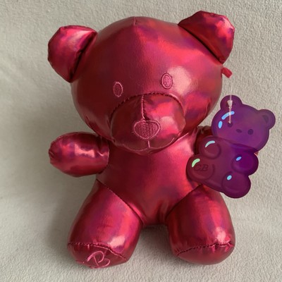 Candy Bear Plush Metallic Pink Teddy Bear w/tags