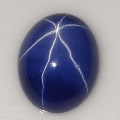 Natural Certified Montana 6 Rays STAR Blue Sapphire 10x14 MM Oval AAA+ Gemstone