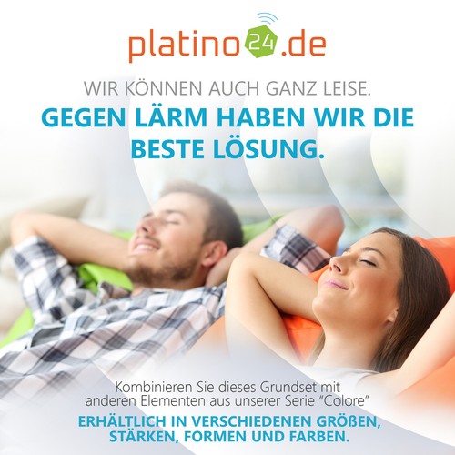 Schallabsorber-Set Colore aus Basotect G+ Schalldämmung - 3 Elemente Anthrazit - Bild 2 von 9