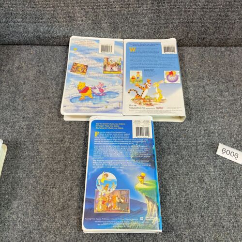 6 Disney Winnie The Pooh VHS Tapes Lot Holiday Grand Adventures Tigger Storybook - Picture 3 of 5