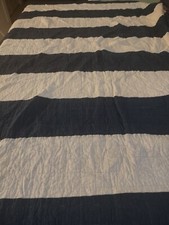 Quilt Navy Stripe Queen Size