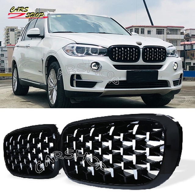 Chrome Black Diamond Car Front Kidney Grille F BMW X5 F15 X6 F16 F85