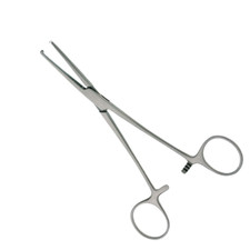 Kocher Hemostatic Forceps, 5", Straight, 1x2 Teeth, Premium German Stainless