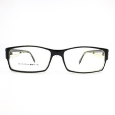 City Eyewear DC 16 COL.90 Black Rectangle Full Rim Eyeglasses 55-17-140