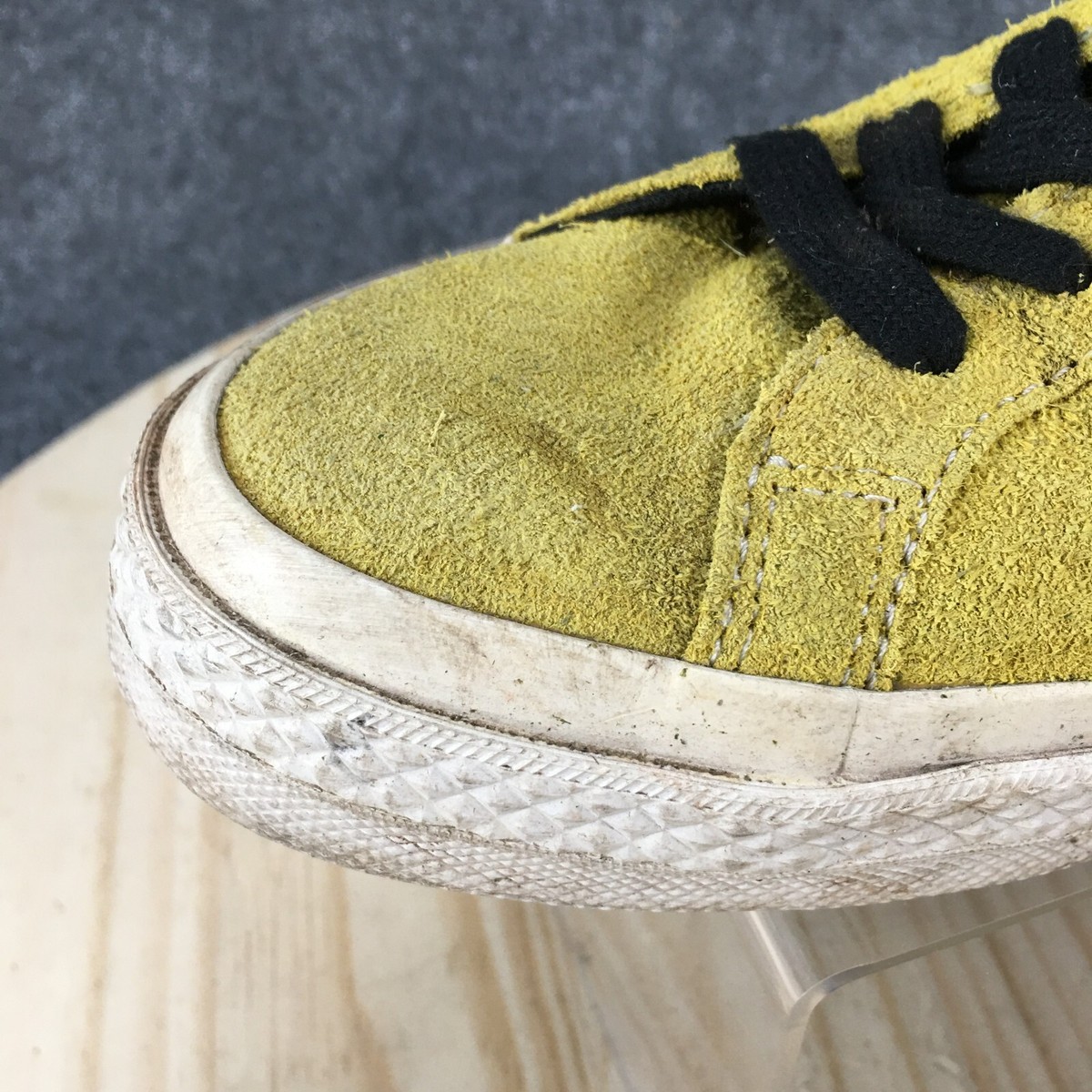 Converse Shoes Mens 9 Womens 11 One Star Sneakers Yellow Lace Up