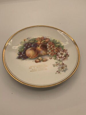 Vintage Forest Grove Oregon Geo W Moore & Son Grocery Advertising Plate 8 1/4''