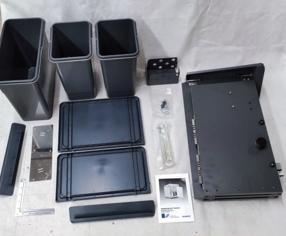 BLANCO Eck Abfallsystem Blancoselect Trigon Einbau Abfalleimer 511717 Grau - Bild 3 von 4