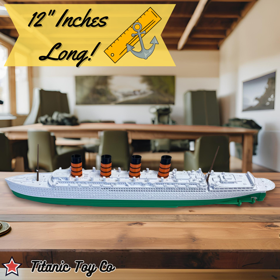 RMS Mauretania Model Ship 1 Ft Long By TitanicToyCo - Titanic Toys For Kids