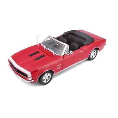 1967 CHEVROLET CAMARO SS 396 CONVERTIBLE RED 1/18 DIECAST CAR BY