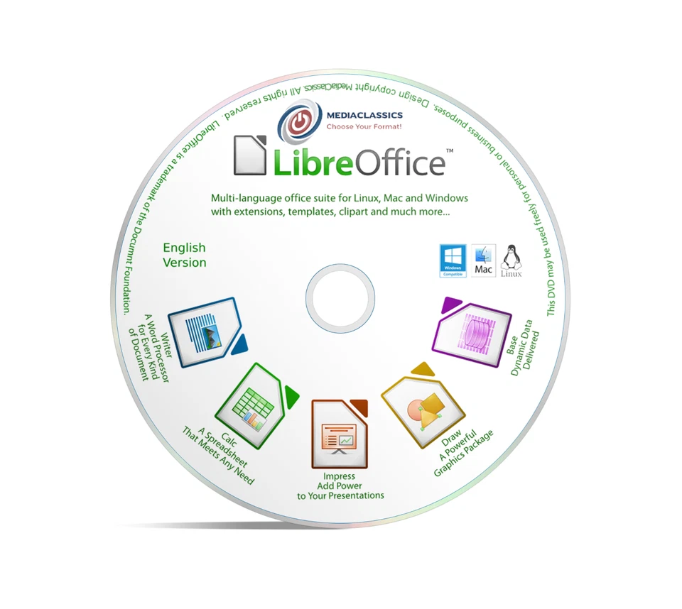 Libre Office Suite 2011 Word Processor Database Excel compatible - USB | DVD - Image 2 of 4
