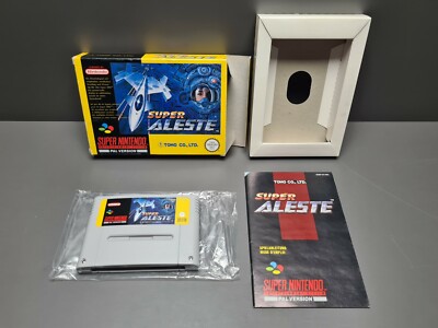 SUPER ALESTE SUPER NINTENDO SNES PAL/FRG OVP CIB BOXED RAR SELTEN SHOOT 'EM UP