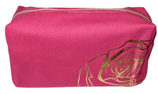 Lancome Limited Edition Pink Gold Cosmetic Makeup Travel Bag L28