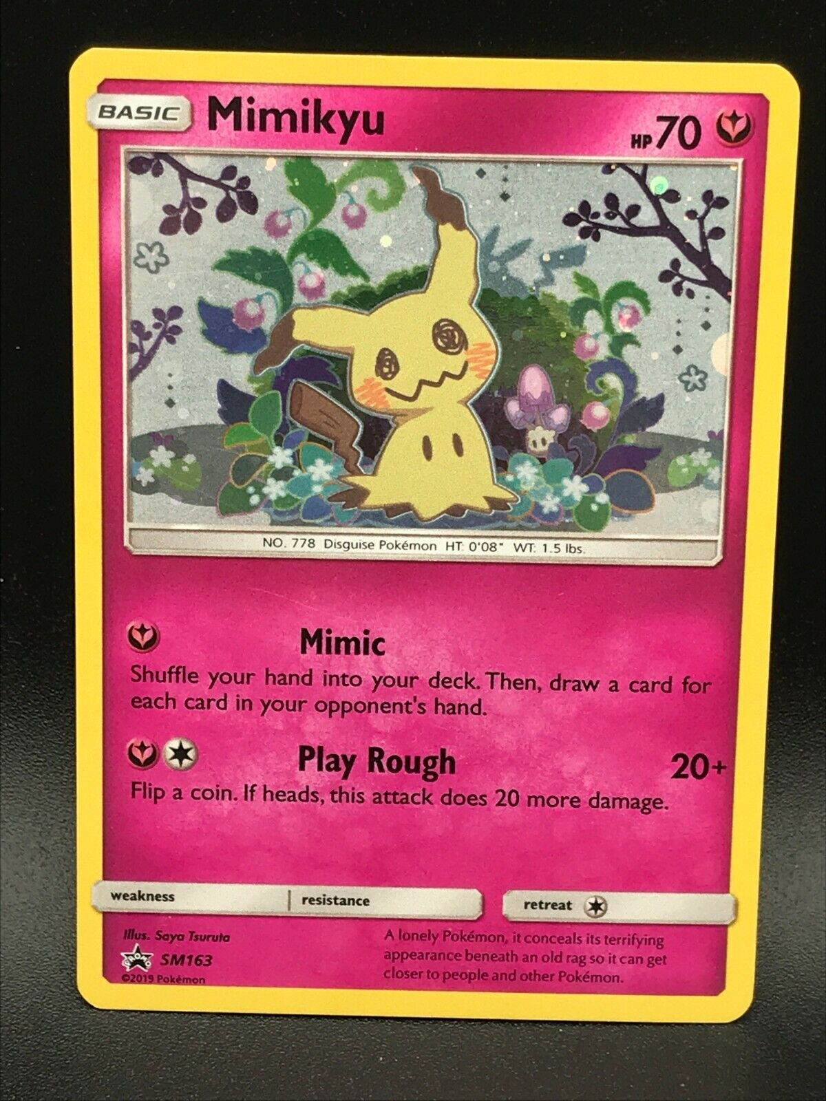 Pokemon card Mimikyu shiny