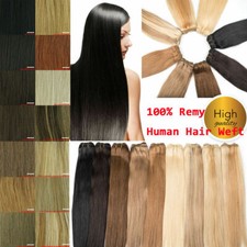 Straight Weave Real Brazilian Remy Human Hair Weft Extensions 100gram one Bundle