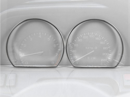 Fits Rover 200 Turbo 2-Teilig Poliert Aluminium Tachoringe Tacho Ringe - Picture 4 of 8