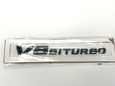 2x 3D V8 Biturbo AMG Schriftzug Schwarz Emblem Logo E63 CL63 CLS63 G63 L S63 DE