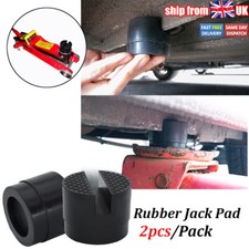 x2 Hydraulic Rubber Jack Pad Car Protector Adapter Maintenance Lifting Tool