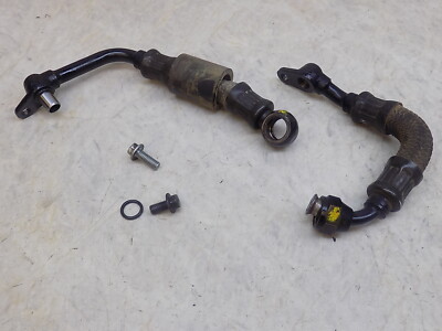 Honda XR400 Engine Oil Cooler Lines set hoses   XR 400 2000 low hours! 