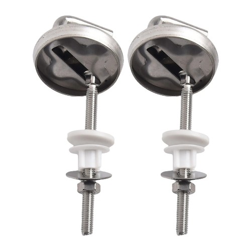 For Imperial Ware Toilet Seat Hinges Screw Bolt Stainless Steel HS0502 Bend Top - Picture 5 of 14