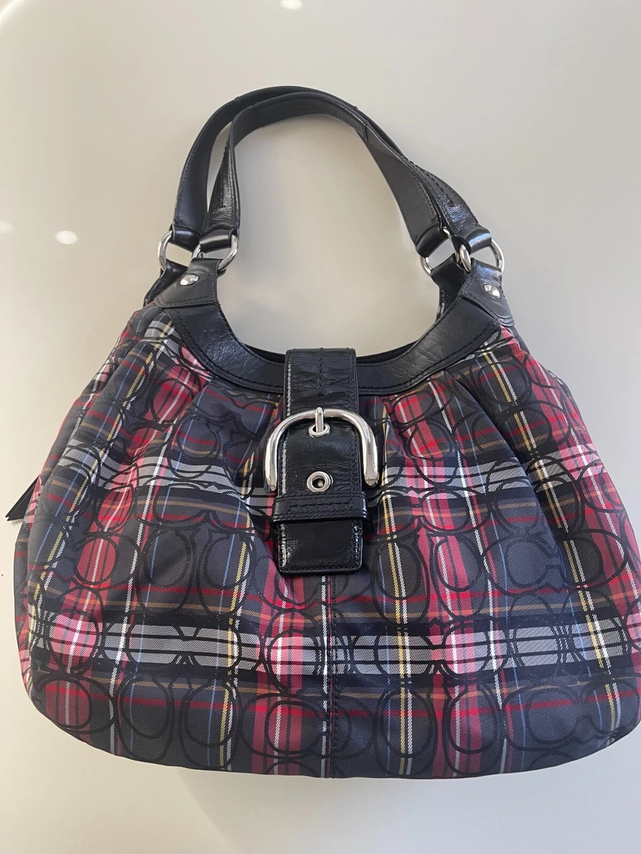 Coach plaid handbags sale