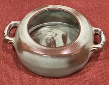 Vintage Frankoma 5V Pottery Open Pot Baker Pot No Lid Green/Brown