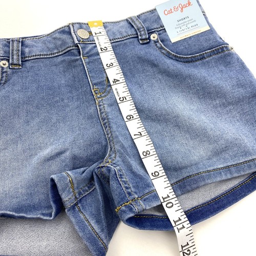 Cat & Jack Girls Size L 10/12 Plus Shorts Ultimate Stretch Medium Blue - Picture 9 of 9