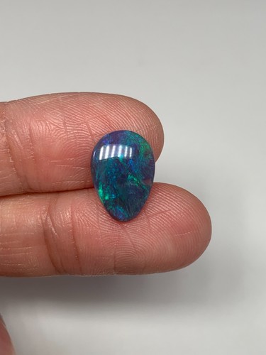 Quality Teardrop. Lightning Ridge Black Crystal Opal. 2.52 Ct - Picture 5 of 10