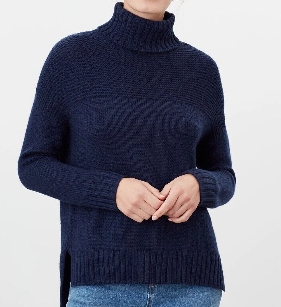 Joules Anwen 50%Wool Roll Neck Jumper UK8 - French Navy - BNWT RRP£79.95 |  eBay