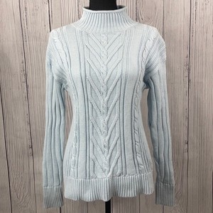 sky blue knit sweater