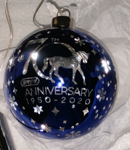 Breyer 70th Anniversary Light-Up Ornament Glass Holiday Christmas Horse - Picture 2 of 4