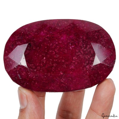 Large Natural Nice Red Ruby 1570Ct Oval Cut Earth Mined Huge Size Loose Gemstone