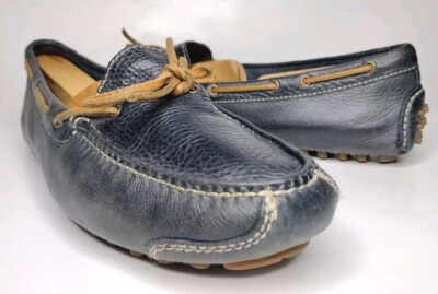 Cole Haan Mens Gunnison Driver Loafers Navy Blue Suede Penny Moccasins C30973 12 Cole Haan Men main image 3