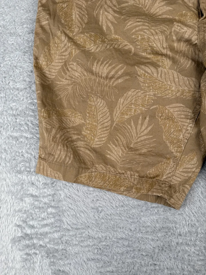 Pantalones Cortos Reyn Spooner x UniQlo Para Hombre Extra Grandes Beige Hoja de Palma 100% Algodón 36-39W Foto 3 de 4