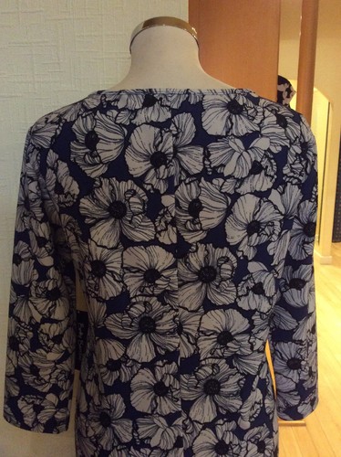 Betty Barclay Dress Size 12 BNWT Blue Navy Stone Floral RRP £105 Now £47 - Picture 9 of 12