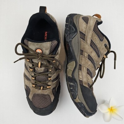 MERRELL Shoes Mens 8 Moab 2 Ventilator Hiking Sneakers Walnut Brown Tan