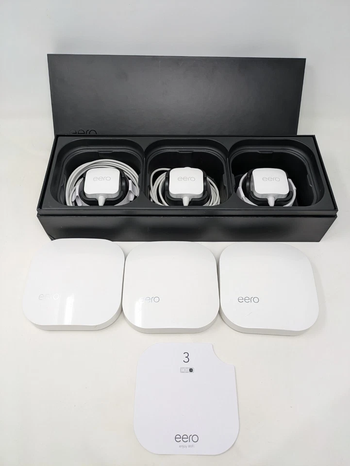 Eero A010301 AC Whole Home Wi-Fi System 3-Pack White Access Points A010001 - Image 3 of 4