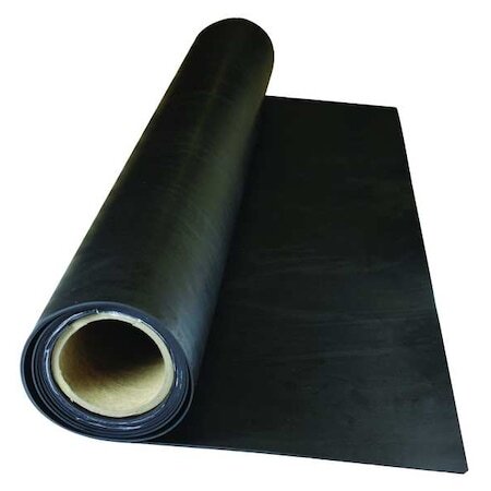 Zoro Select Bulk-Rs-N30-127 1/8" Comm. Grade Neoprene Rubber Roll, 36"X10 Ft.,