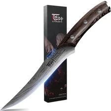 Boning Knife for Meat Cutting 6.7 Inch Fillet Knife with Wood Handle High Car...