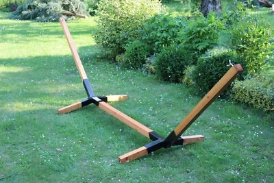 MEGAA STORE Hängematte gestell Buchennholz 320 cm | Bis zu 150kg Outdoor Hängemattengestell